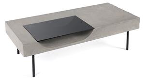 Curb dohányzóasztal beton fedlappal, 125 x 56 cm - Lyon Béton