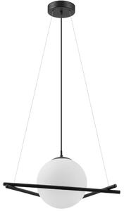 Eglo Salvezinas függesztett lámpa 110cm, fekete-fehér, 1xE27 foglalattal