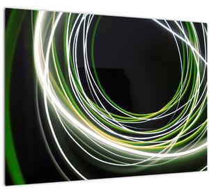 Kép zöld vonalak (70x50 cm)