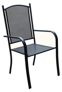 ROJAPLAST ZWMC-037 fém kerti szék, 61 x 56 x 101 cm - fekete (Méret: 61)