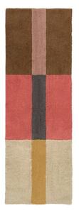 Kézi szövésű gyapjú futószőnyeg 80x230 cm Chroma Spiced Coral – Lorena Canals