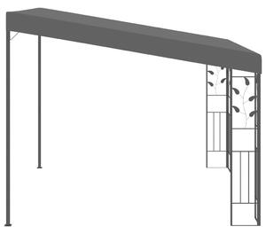 VidaXL antracitszürke falra szerelhető pavilon 3 x 3 x 2,5 m
