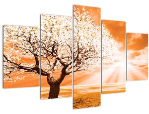 Narancssárga fa képe (150x105 cm)