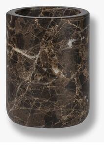 Barna márvány fogkefetartó pohár Marble – Mette Ditmer Denmark