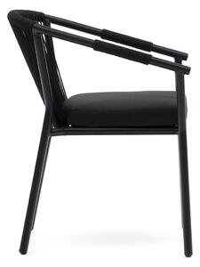 Fekete fém kerti szék Xelida – Kave Home