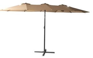 ROJAPLAST DOUBLE ZWU-307 napernyő, hajtókarral - bézs - 456 cm (Méret:)