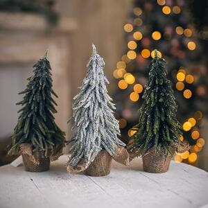 Karácsonyfa dekoráció cserépben 35 cm – 3 féle