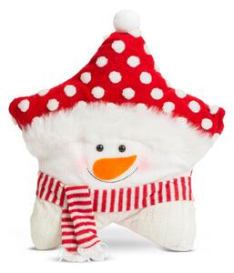 Karácsonyi sapkás mosolygós hóember 3D 42 cm