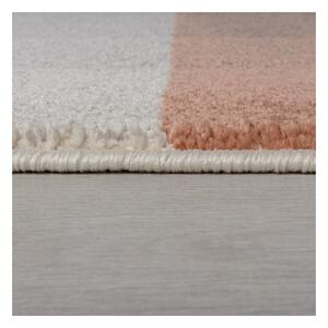 Plaza szürke-rózsaszín szőnyeg, 200 x 290 cm - Flair Rugs