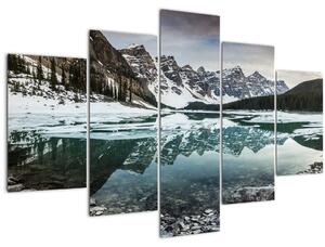 Kép - tó télen (150x105 cm)