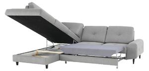 Felbomlottható kanapé, anyag Soro szürke, bal, PRAGA