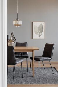 Melfort fa étkezőasztal tölgyfa dekorral, 180 x 90 cm - Rowico
