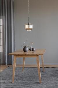 Melfort fa étkezőasztal tölgyfa dekorral, 180 x 90 cm - Rowico