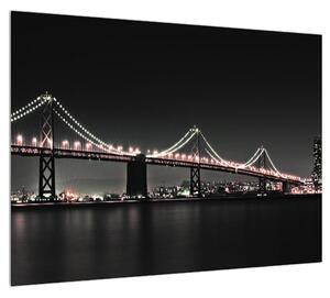 Éjszakai híd képe (70x50 cm)