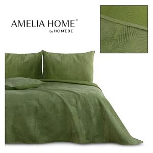 Zöld ágytakaró egyszemélyes ágyra 170x210 cm Palsha – AmeliaHome
