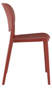 Rakásolható szék, piros, FEDRA