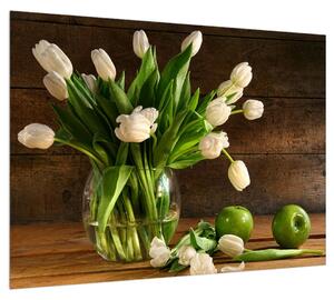 Tulipáok a vázában (70x50 cm)