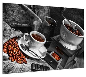 Csésze kávé képe (70x50 cm)