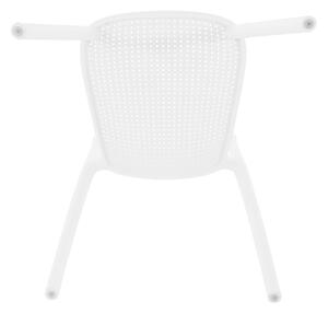 Rakásolható szék, fehér, FEDRA NEW