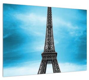 Eiffel torony és a kék autó kép (70x50 cm)