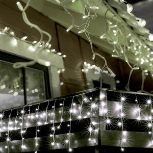 Karácsonyi fényjégcsap füzér kültéri és beltéri – Hideg fehér