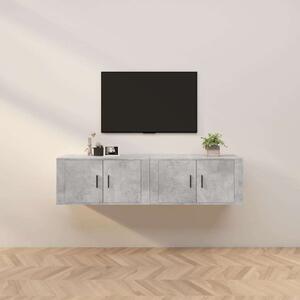 VidaXL Falra Szerelhető TV Szekrény Szett - Betonszürke - 160cm