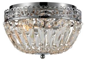 Ezüstszínű mennyezeti lámpa üveg búrával Etienne – Markslöjd