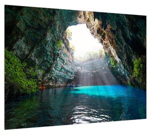 Barlangi tó képe (70x50 cm)