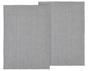 Södahl Két darab szürke pamut törölköző szett Csíkos 70 x 50 cm