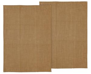 Södahl Két darab barna pamut törölközőből álló szett Csíkos 70 x 50 cm