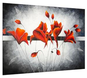 Virágok képe (70x50 cm)
