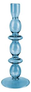 Glass Art kék üveg gyertyatartó - PT LIVING