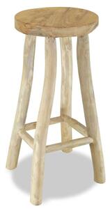 Teakfa Bárszék - Rusztikus - 76cm