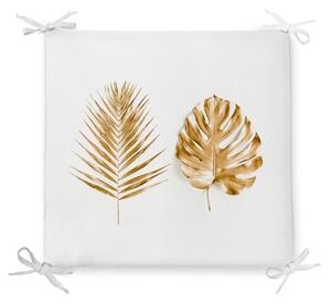 Golden Leaves pamutkeverék székpárna, 42 x 42 cm - Minimalist Cushion Covers