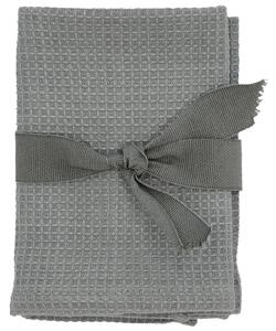 Södahl Két darab Spectrum szürke pamut kéztörlő 30 x 30 cm-es készlet
