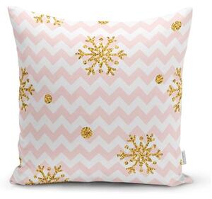 Golden Snowflakes karácsonyi párnahuzat, 42 x 42 cm - Minimalist Cushion Covers