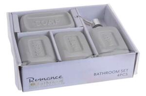 Romance 4 részes kerámia fürdőszoba szett, szappantartóval és fog