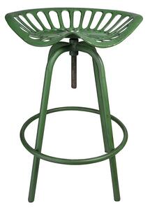 Állítható magasságú öntöttvas traktor szék, zöld, 70 cm