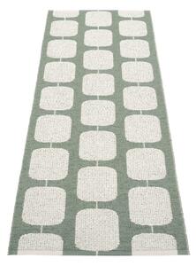 Zöld-krémszínű kültéri-beltéri futószőnyeg 70x200 cm Sten Army – Pappelina