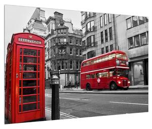 Londoni telefonfülke képe (90x60 cm)