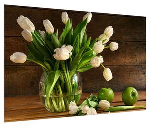 Tulipáok a vázában (90x60 cm)