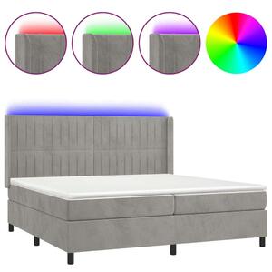 Bársony Ágy 200x200 cm - LED Világítással