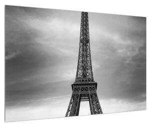 Eiffel torony és a sárga autó kép (90x60 cm)
