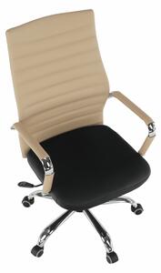 KONDELA Irodai szék, bézs/fekete, DRUGI TYP 1