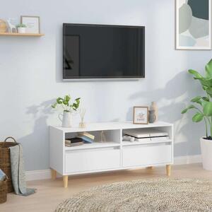 Fehér Fa TV Szekrény - 100x34,5x44,5 cm