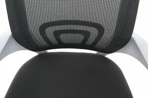 KONDELA Irodai szék, szürke/fehér, SANAZ TYP 1