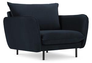 Sötétkék bársony fotel Vienna – Cosmopolitan Design