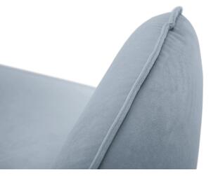 Világoskék bársony kanapé 160 cm Vienna – Cosmopolitan Design