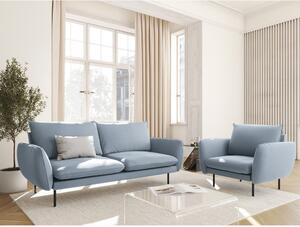 Világoskék bársony kanapé 160 cm Vienna – Cosmopolitan Design