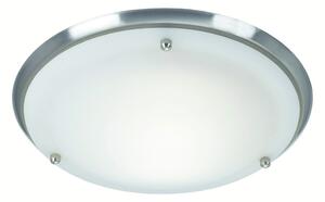 Fehér-ezüstszínű mennyezeti lámpa üveg búrával ø 27,5 cm Are – Markslöjd